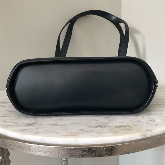 SALE Bally Vintage Structured Shoulder Bag Blue Leather Made in Italy sn1625-98 - Picture 12 of 16